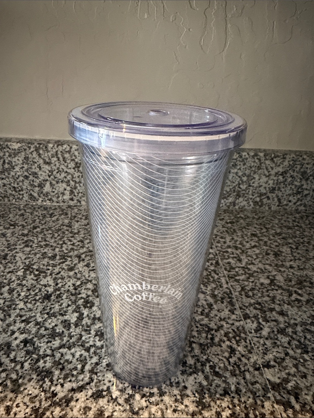 Clear Reusable Emma Chamberlain Coffee Travel Tumbler w/o straw